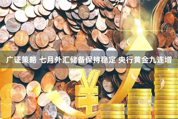 广证策略 七月外汇储备保持稳定 央行黄金九连增